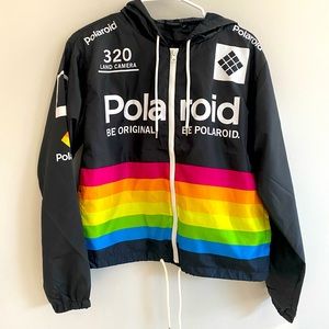 Retro Polaroid Windbreaker, size M, NWOT